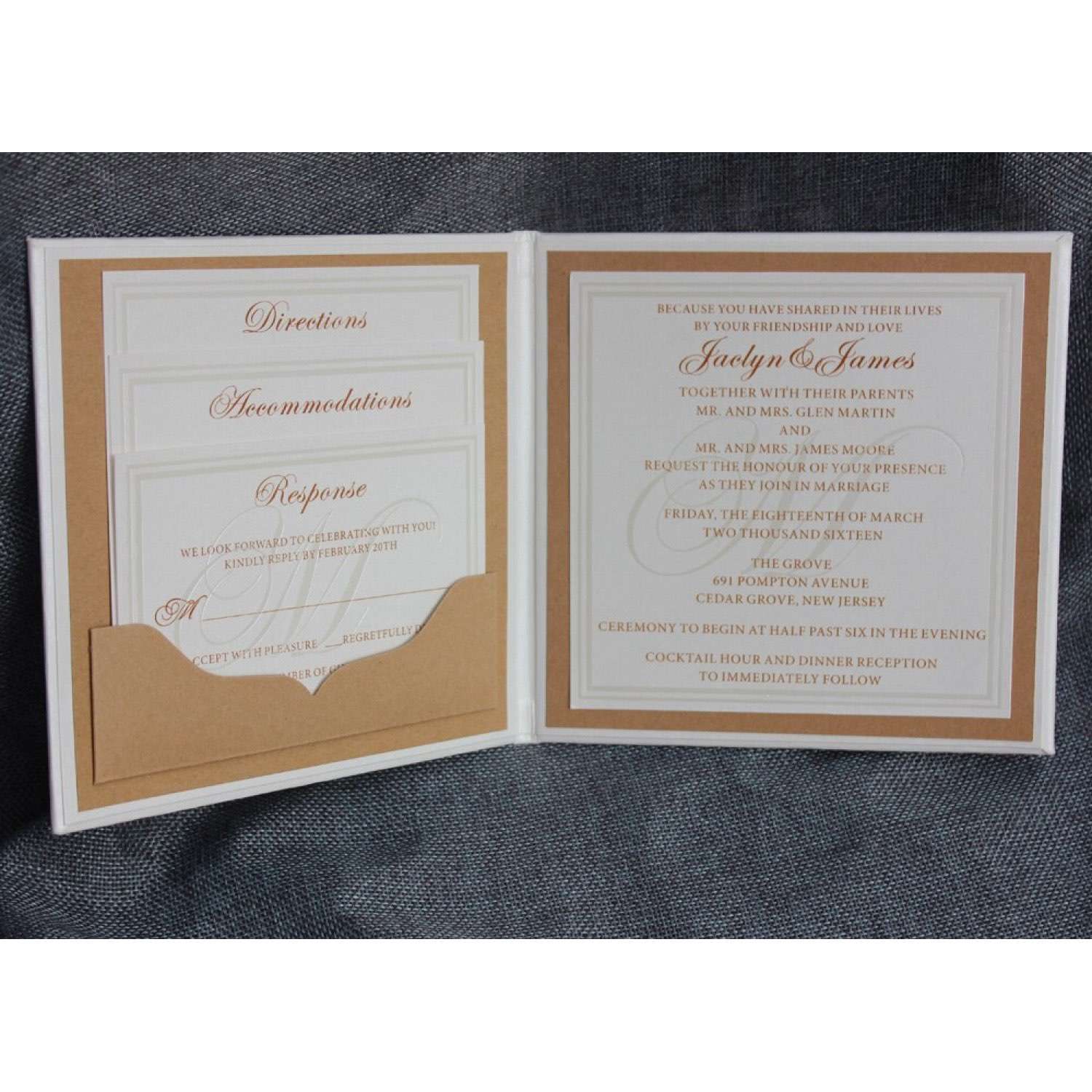 Invitation Card With  Hard Cover Wedding Invitation Card Square Greeting Card